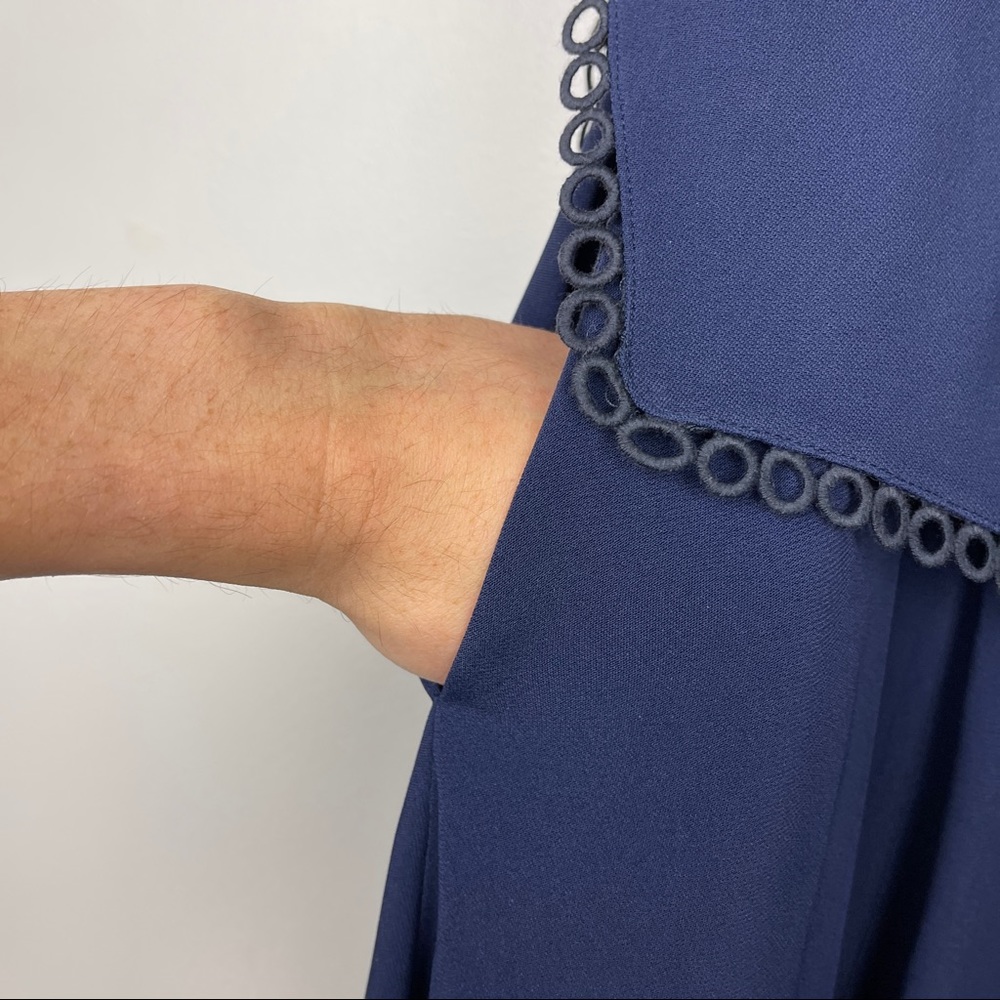 Stella McCartney Eyelet Trim Blue Layered Dress - Picture 6 of 10
